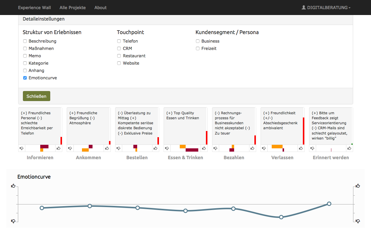 Experience Wall Screenshot